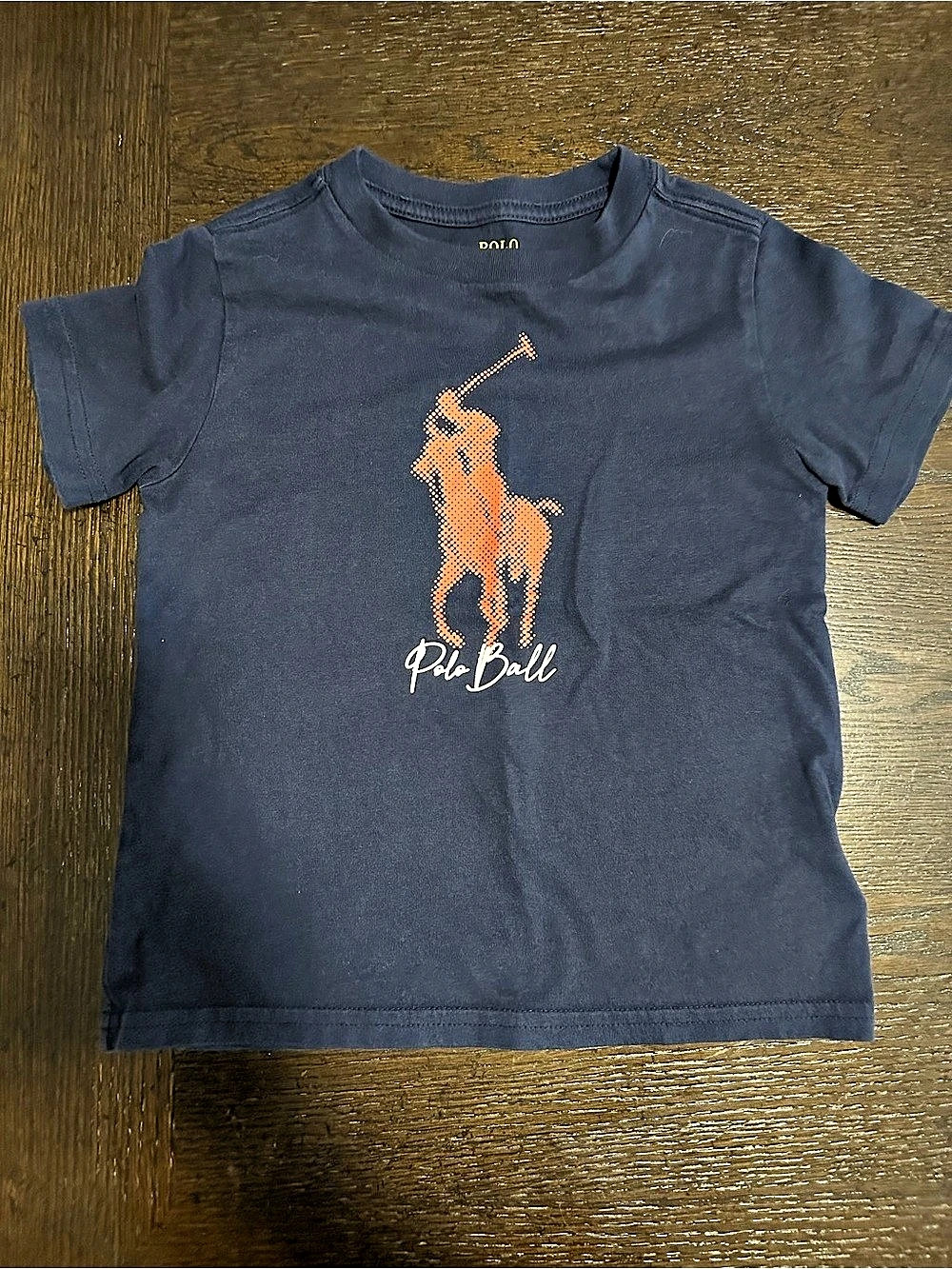Polo Ralph Lauren Polo Ball Graphic T-Shirt Boys 3T Blue & Orange